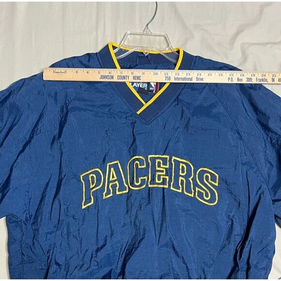 Vintage NBA Pro Player Indiana Pacers V-Neck Pullover Jacket Size XL Embroidered - Picture 5 of 12